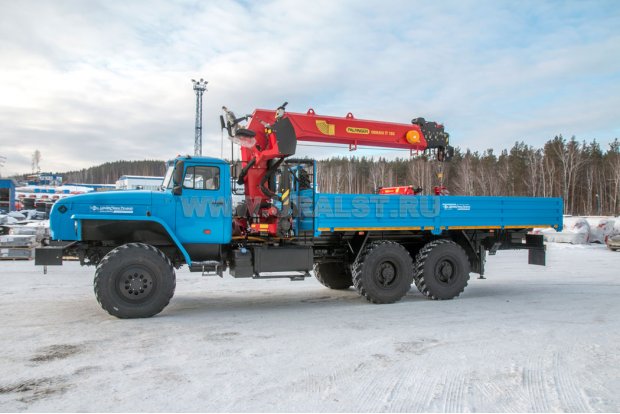 Бортовой с КМУ ИТ-180 (тросовый) УСТ 5453 Урал 4320-1951-60