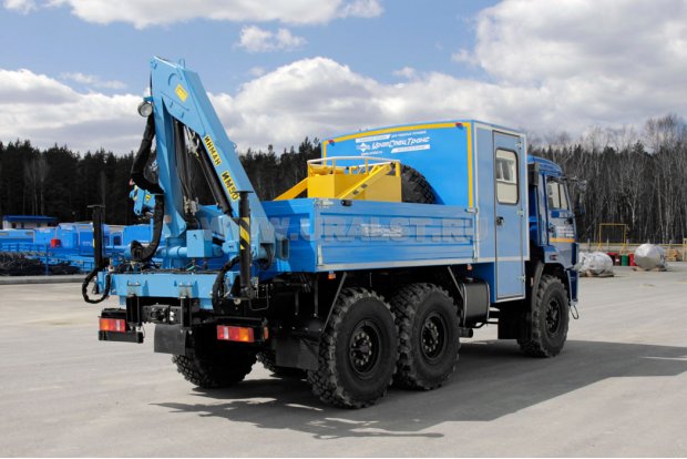 Грузопассажирский автомобиль Камаз 5350-42 с краном-манипулятором ИМ-55