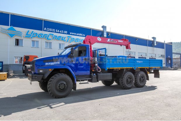 Автомобиль бортовой с КМУ UNIC UR-V554 УСТ 5453 Урал NEXT 4320-72Е5