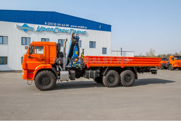 Бортовой автомобиль с КМУ ИМ-180 УСТ 5453 Камаз 43118