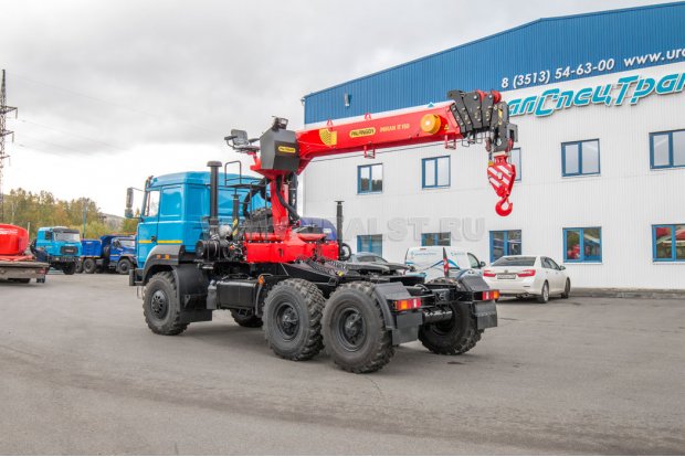 Седельный тягач с КМУ ИТ-150 (тросовый) УСТ 5453 Урал 44202-82Е5