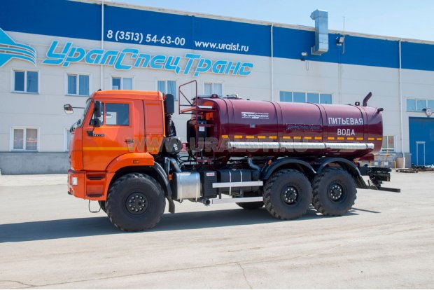 Автоцистерна для воды АЦПТ-10Н УСТ 5453 Камаз 43118-50 сп.м., насос, обогрев
