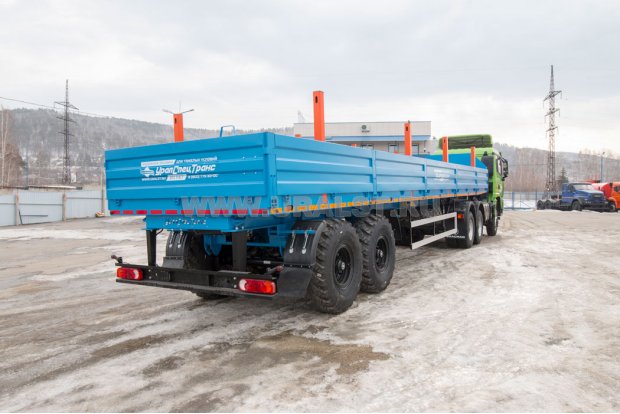 Седельный тягач SHACMAN SX42586V385 + Полуприцеп бортовой ППБ 20Б-21-12К 