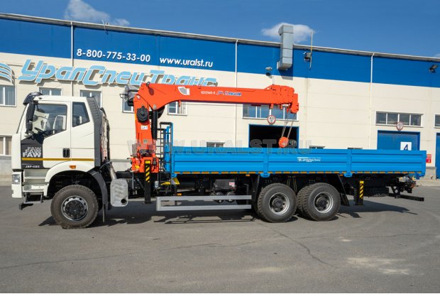 Бортовой автомобиль УСТ 5453 с КМУ KANGLIM KS-1256 FAW 3250