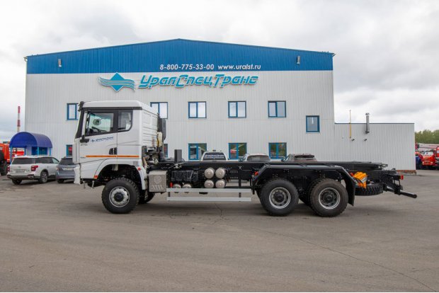  Контейнеровоз УСТ 5453 SHACMAN SX32586V385 6х6, база 4575мм
