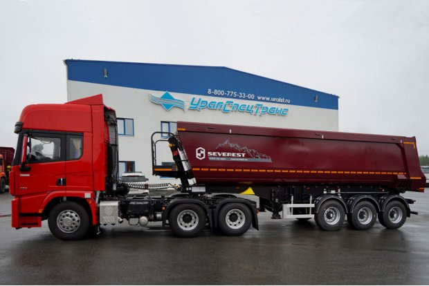 Седельный тягач SHACMAN (ШАКМАН) SX42584V324+ППС 34-32Л BPW SEVEREST 
