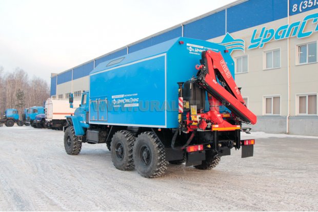 Маслостанция с КМУ Fassi УСТ 5453 Урал 4320-1951-60