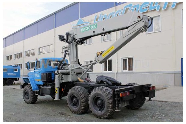 Седельный тягач с КМУ ИФ-300С УСТ 5453 Урал 4320Е5