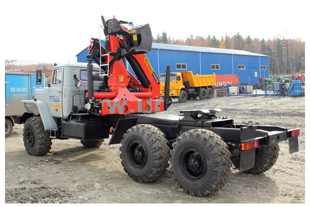 Седельный тягач с КМУ PK-23500А УСТ 5453 Урал 4320Е5