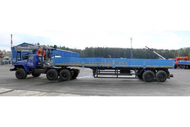 Седельный тягач с КМУ СФ-85С УСТ 5453 Урал 5557-60