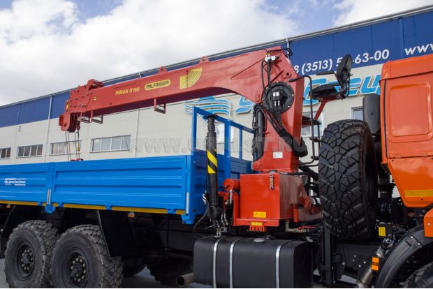 Бортовой с КМУ ИТ-180 (тросовый) УСТ 5453 Камаз 43118
