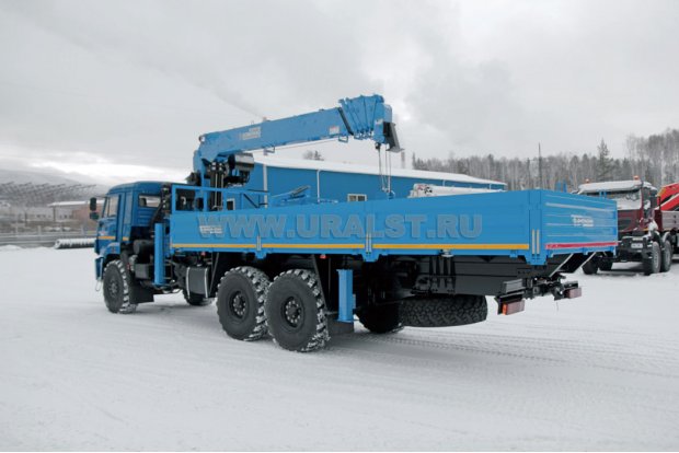 Бортовой с КМУ DongYang SS2036 (тросовый) УСТ 5453 Камаз 43118