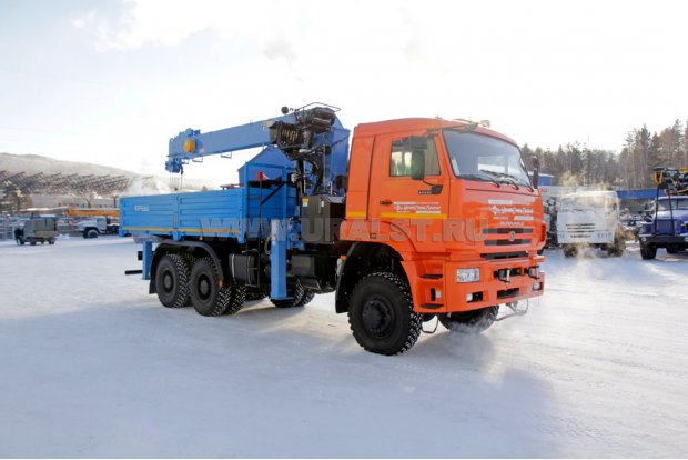 Бортовой с КМУ DongYang SS2725LB УСТ 5453 Камаз 65225