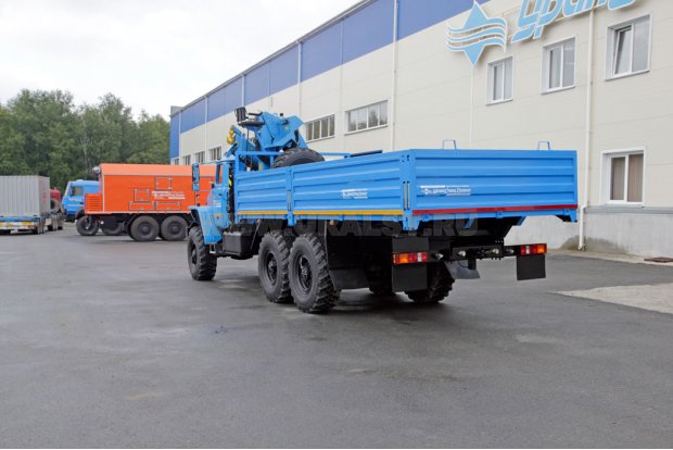 Бортовой с КМУ ИМ-150N УСТ 5453 Урал 4320-1951-60, верхнее управление