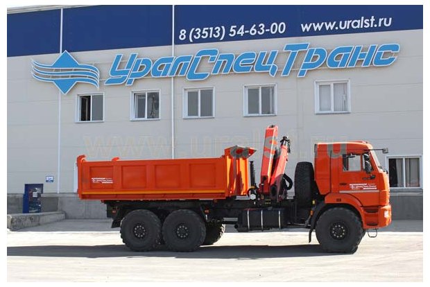 Самосвал с КМУ РК-15500В УСТ 5453 Камаз 43118