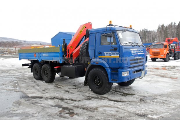 Бортовой автомобиль для ВВ с КМУ PK-23500 УСТ 5453 Камаз 43118