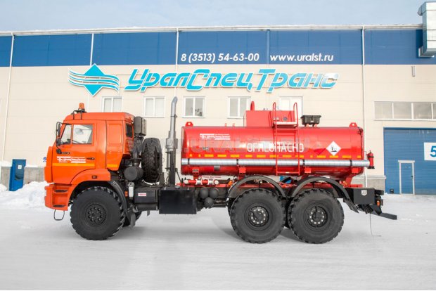 Автоцистерна бензовоз АЦ-10Б УСТ 5453 Камаз 43118 без насоса, доработка под ДОПОГ