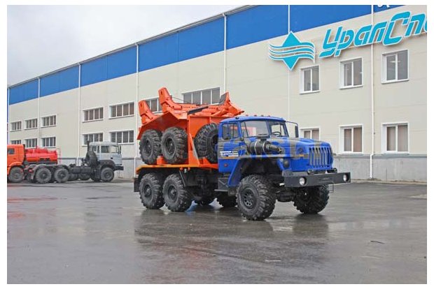 ТПВ Урал 55571+прицеп-роспуск