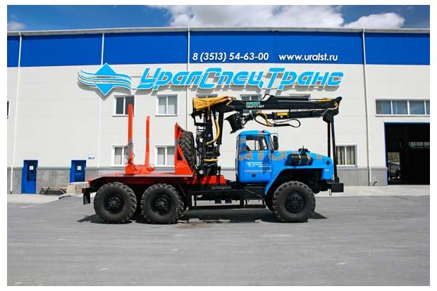 Лесовоз с ГМ ОМТЛ-97 Урал 5557-60
