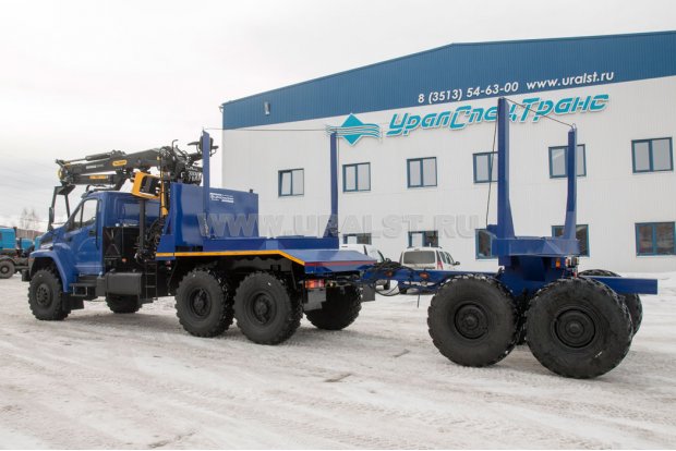 Лесовоз Урал 4320-74Е5 NEXT с ГМ VM10L и ПРЛ11-УР