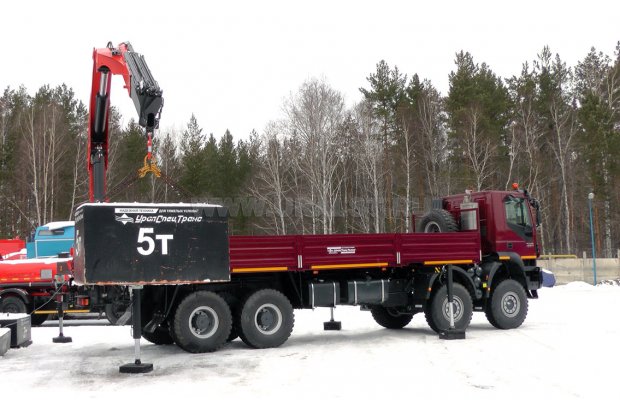 Бортовой автомобиль IVECO-AMT 733950 с КМУ Palfinger PK-32080 УСТ-5453