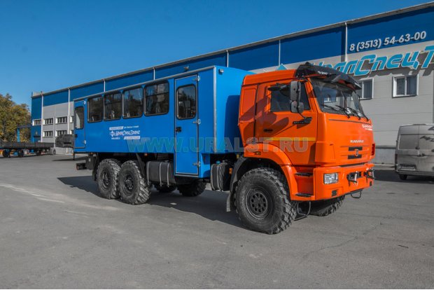Автобус вахтовый 28+2 люкс УСТ 54535P Камаз 43118-50 сп.м