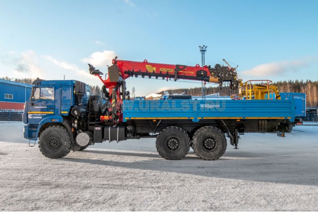 Бортовой с КМУ ИТ-200 (тросовый, люлька, бур) УСТ 5453 Камаз 43118 RR сп.м