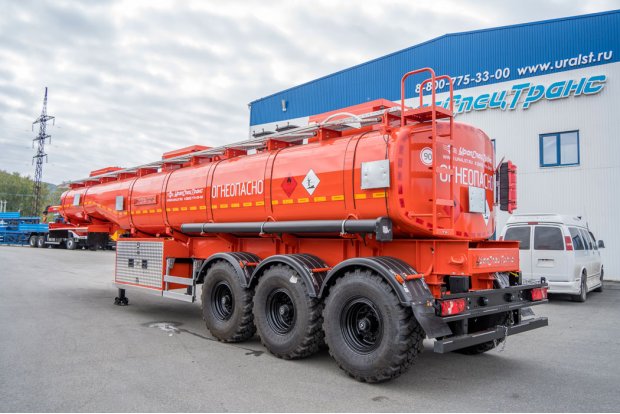 Полуприцеп цистерна для ГСМ (бензовозы) ППЦ 30-31-3 УСТ 9465 рамная