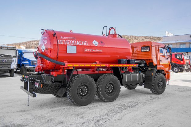 Автоцистерна вакуумная нефтепромысловая АКН-10 КО УСТ 5453 Камаз 43118 сп.м. доработка под ДОПОГ