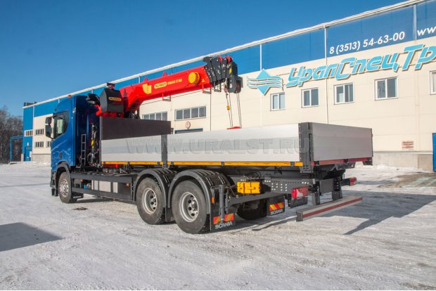 Бортовой с КМУ ИТ 180 Scania