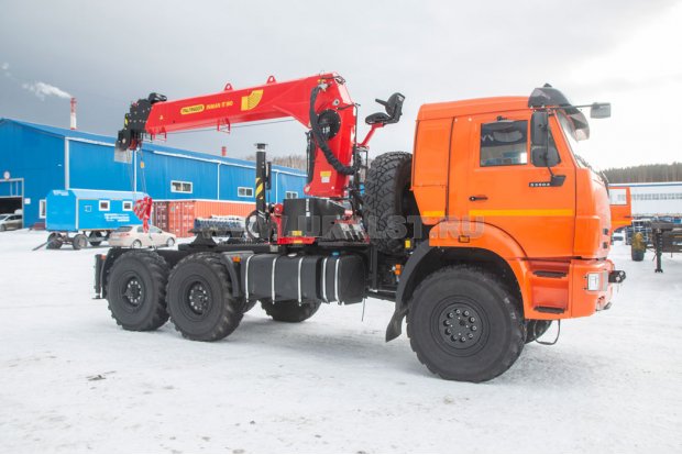 Седельный тягач с КМУ ИТ-180 (тросовый) УСТ 5453 Камаз 53504 (44108)
