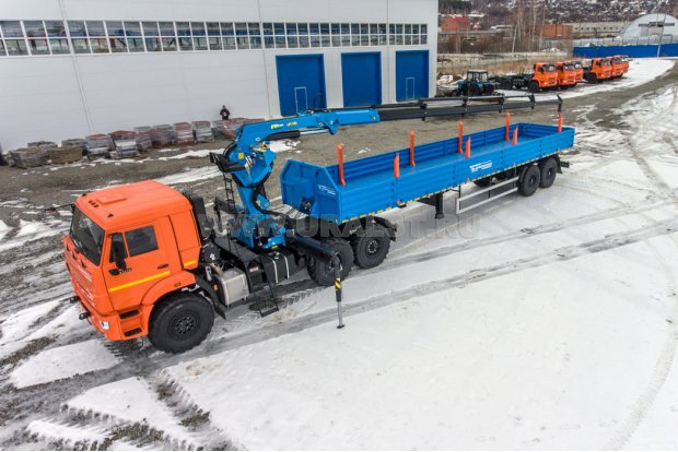 Седельный тягач с КМУ ИМ-180-05 УСТ 5453 Камаз 43118