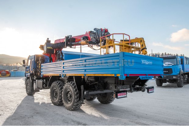 Бортовой с КМУ ИТ-200 (тросовый, люлька, бур) УСТ 5453 Камаз 43118 RR сп.м