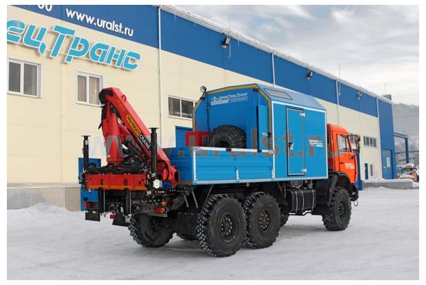 Фургон Камаз ПАРМ с краном-манипулятором Palfinger PK-8500