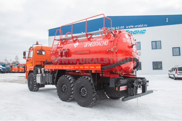 Автоцистерна вакуумная для нефтепродуктов АКН-11-ОД КО УСТ 5453 Камаз 43118-50, доработка под ДОПОГ