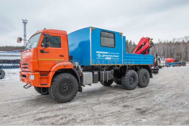 ГПА 6+2 откр. с КМУ ИМ-95 УСТ 5453 Камаз 43118