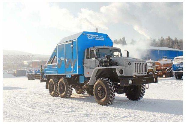 Фургон мастерская Урал с КМУ