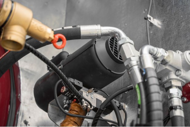 Обогрев насосного отсека воздушным отопитлем