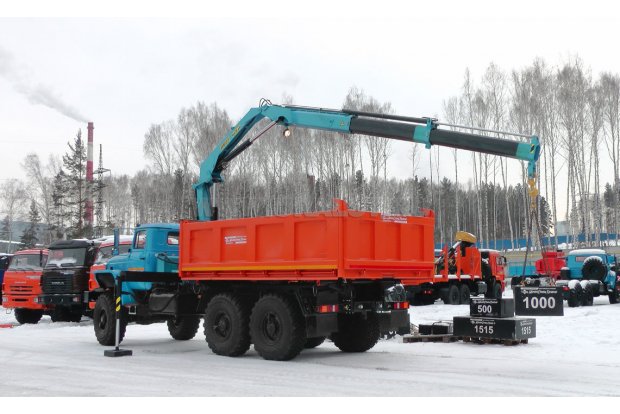 Урал самосвал 4320-72М с КМУ ИМ-95