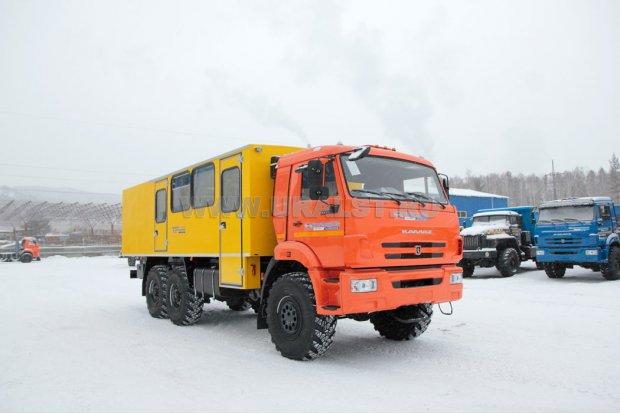 Автобус грузопассажирский ГПА УСТ 5453 (20+2) закр. Камаз 43118-50