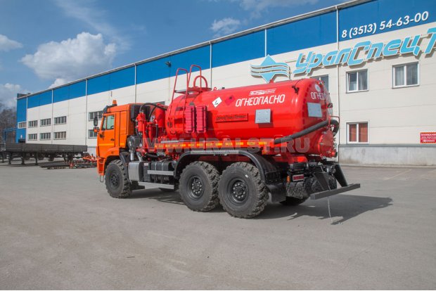 Автоцистерна вакуумная нефтепромысловая АКН-10 ВК УСТ 5453A3-60 Камаз 43118-50, сп.м. доработка под ДОПОГ