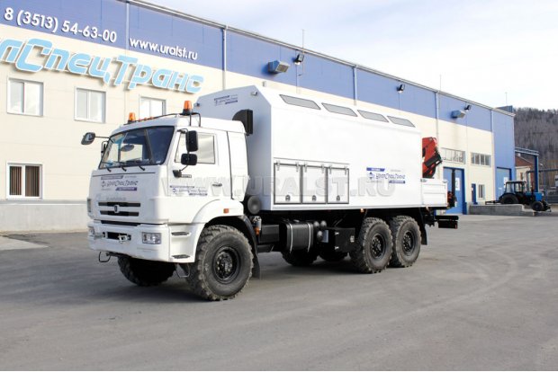 Маслозаправочная станция Камаз с КМУ Palfinger PK-8500