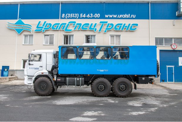 Автобус вахтовый 18+2 комфорт УСТ 54535 Камаз 43118-50 сп.м.