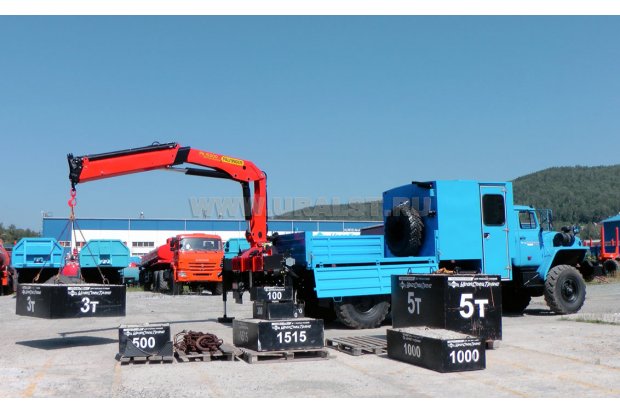 ГПА открытый кузов Урал 4320-60М с КМУ Palfinger PK-15500 УСТ-5453