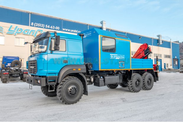Автофургон АРОК с КМУ ИМ-150N УСТ 5453 Урал 4320-82, сп.м
