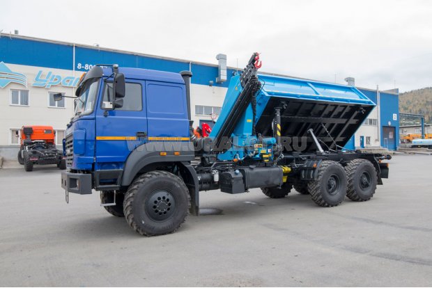 Самосвал АС 7-10 с КМУ ИМ-180-05 УСТ 5453 Урал 4320-4971-80