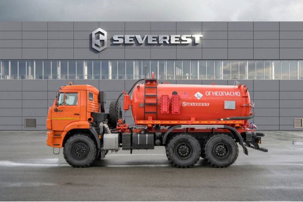 Автоцистерна вакуумная нефтепромысловая АКН-10-ОД КО Камаз 43118,ДОПОГ, УВЭОС
