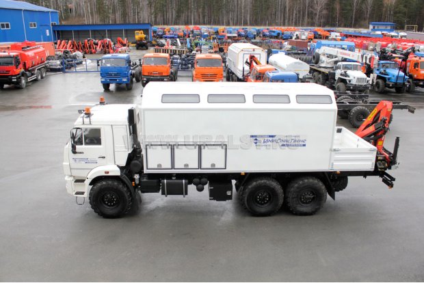Маслозаправочная станция УСТ Камаз с краном-манипулятором Palfinger PK-8500