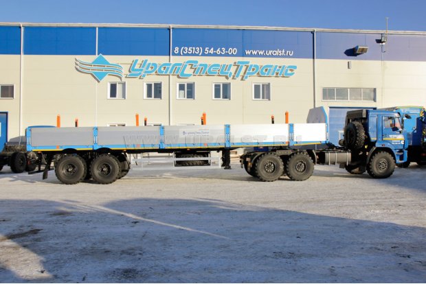 Полуприцеп бортовой ППБ 18-23-12К-01 УСТ 9465, алюминиевые борта