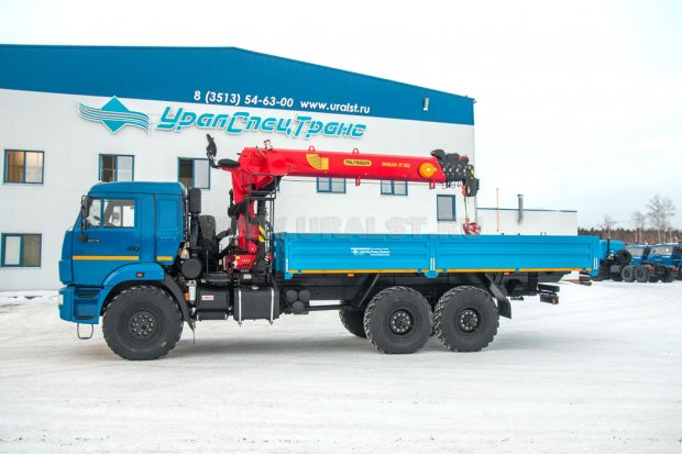 Бортовой с КМУ ИТ-150 (тросовый) УСТ 5453 Камаз 43118